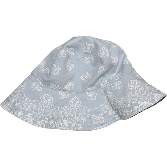 Free People Navy Paisley Bucket Hat (reversible!!) - Picture 6 of 8
